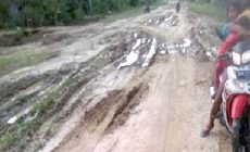 Permalink ke Jalan Poros Desa Titi Akar Rupat Bagaikan  Kubangan, Warga Sesali Pemkab Bengkalis 