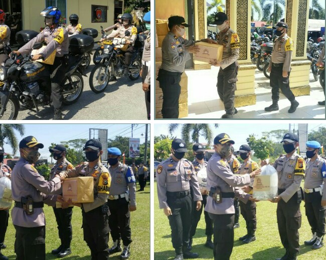 Permalink ke Bakti Sosial Serentak Jelang Hari Bhayangkara ke-74, Polres Kampar Bagikan 1000 Paket Sembako