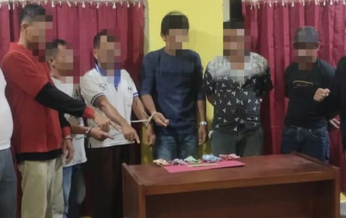Permalink ke 6 Pria Sedang Bermain Judi di Warung Tuak, Ditangkap Unit Reskrim Polsek Kampar Kiri