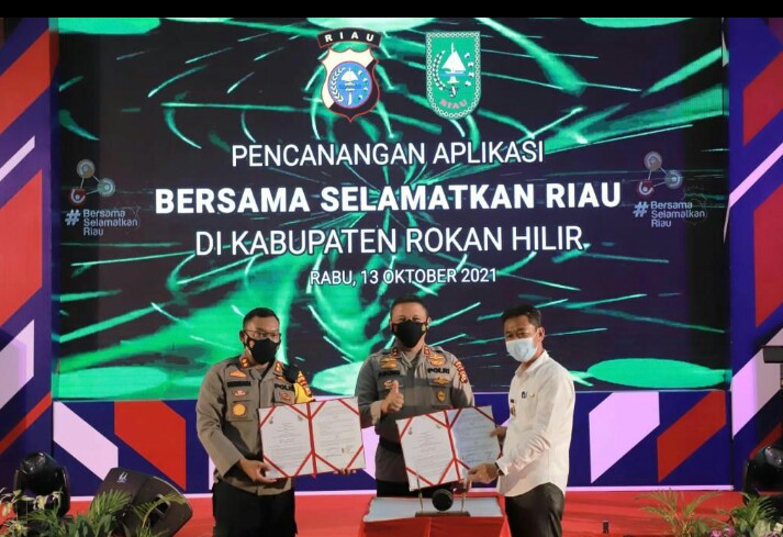 Permalink ke Resmi Diluncurkan, Aplikasi BSR Polda Riau Efektif Tekan Penyebaran Covid-19 di Rohil