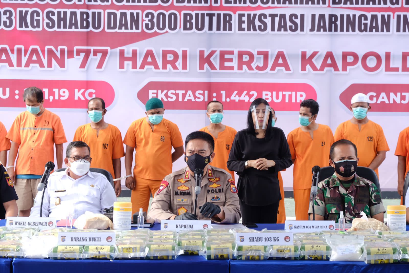 Permalink ke Polda Riau Ringkus 3 Tersangka, 61 Kg Sabu Diamankan.