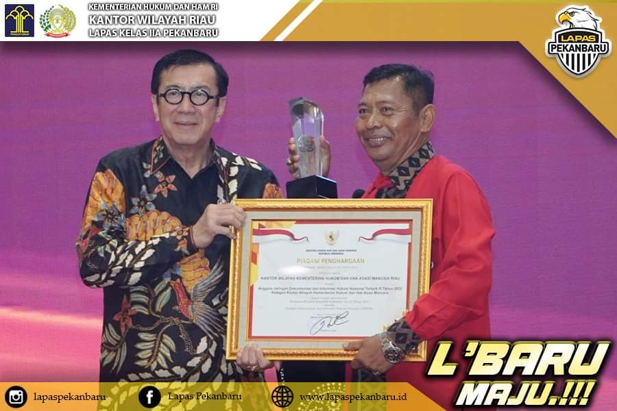 Permalink ke Berkelas! Kanwil Kemenkumham Riau Raih Penghargaan Terbaik III Pengelola Jaringan Dokumentasi dan Informasi Hukum Ketegori Kanwil Kemenkumham Se-Indonesia