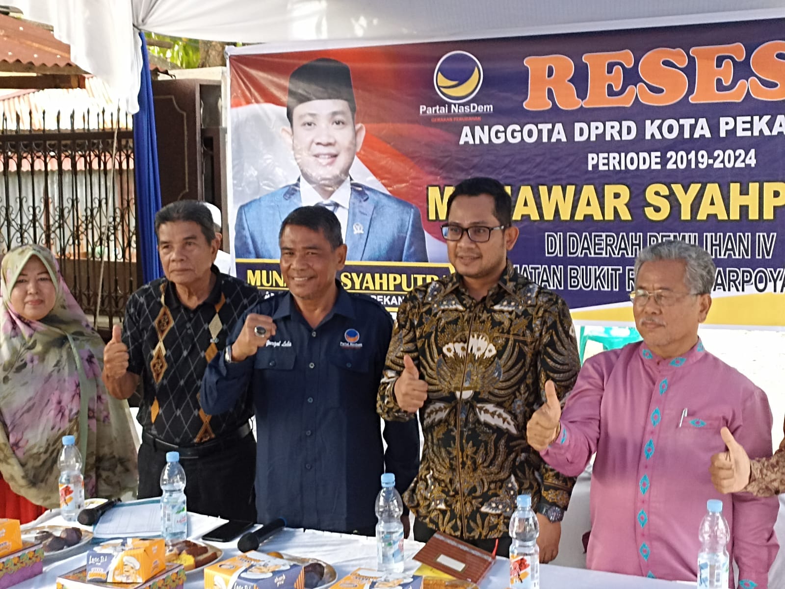 Permalink ke Reses Anggota DPRD Munawar Syahputra di Dampingi Bendahara DPD NasDem Pekanbaru Meriah