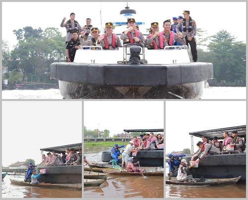 Permalink ke Menyusuri Sungai Siak, Kapolda Riau Dengarkan Curhatan Nelayan Sambil Bagikan Sembako
