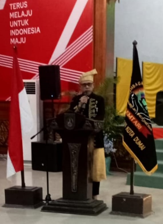 Permalink ke Datuk Maulana Ketua DPD LEMTARI Kota Dumai Masa Khidmad 2023_ 2028 Yang di Selenggarakan di Gedung Pendopo