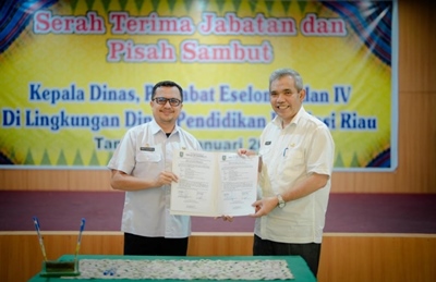 Permalink ke Disdik Riau Gelar Sertijab dan Pisah Sambut Kepala Dinas,Pejabat Eslon III dan IV