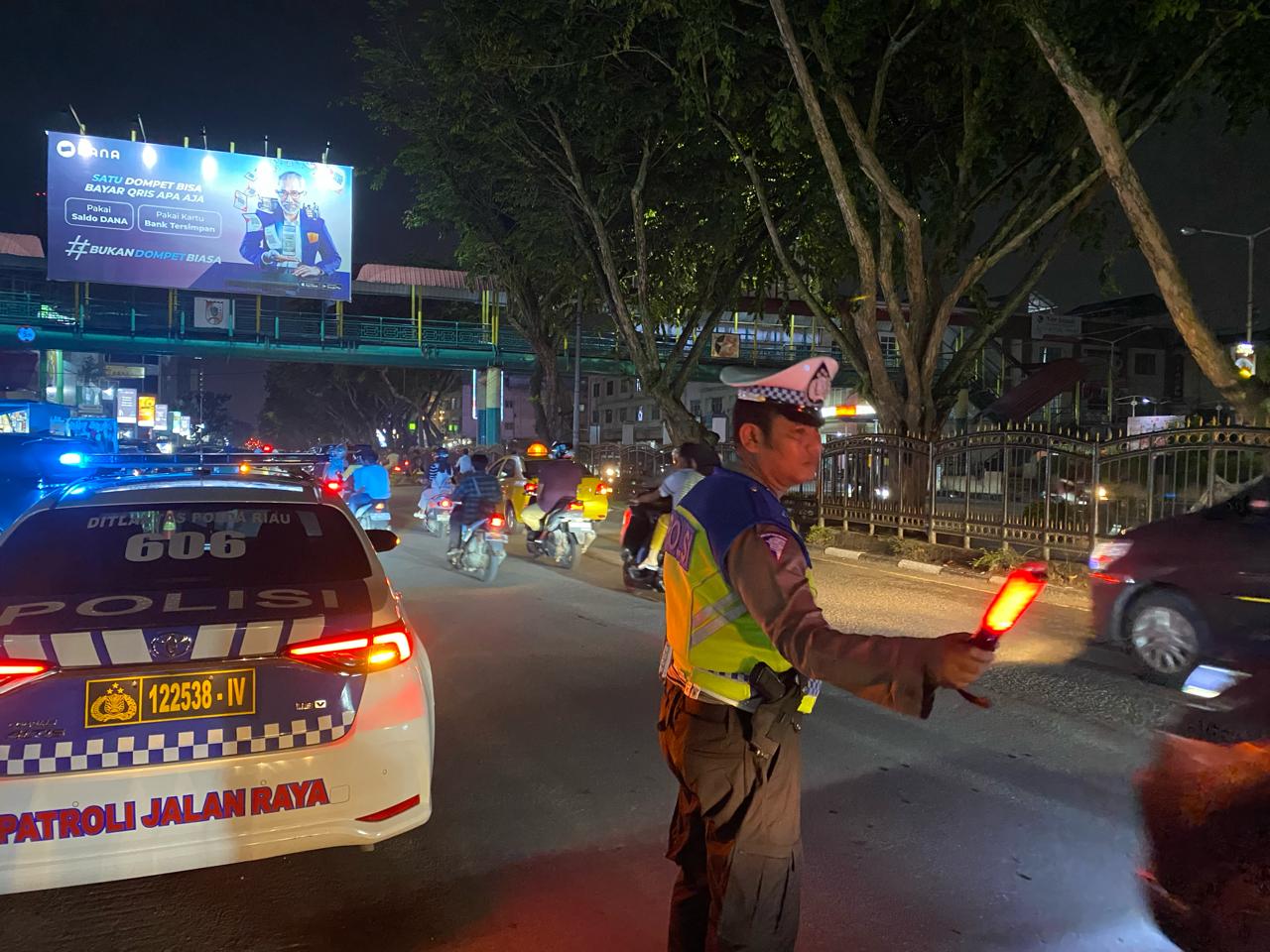 Permalink ke Pasca Pemilu 2024, Ditlantas Polda Riau Tingkatkan Patroli Blue Light
