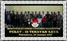 Pengurus Pekat-IB Tenayanraya Terbentuk,  Julpan: Loyal & Utamakan Kebersamaan
