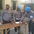 Kanit Propam Polsek Tampan melaksanakan kegiatan Inspeksi Mendadak (Sidak) terhadap kelengkapan personil