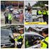 SATGAS PREEMTIF Operasi Keselamatan Lancang Kuning 2022 Polres Kuansing Lakukan Sosialisasi dan beri bantuan sembako kepada Pengguna Jalan