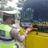 Lagi-lagi. Polantas Polres Kampar Tempelkan Stiker Operasi Keselamatan Lancang Kuning 2022