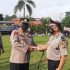 Kapolres Kampar Pimpin Upacara Kenaikan Pangkat Pengabdian Terhadap Satu Personil Polres Kampar