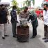 Pemusnahan Barang Bukti 6,1Kg Daun Ganja Kering Dari Tersangka Seorang Ibu Rumah Tangga