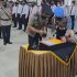 Kapolres Dumai AKBP Nurhadi Ismanto SH SIK Pimpin Sertijab Iptu S Sijabat SH Sebagai Kasat Intelkam