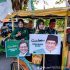 Para Anggota PKB Daftarkan Bacaleg Dengan Konfoi Naik Odong Odong Menuju Ke KPU Surabaya