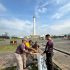 Polri Lakukan Bersih-Bersih Usai Pesta Rakyat di Monas