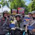 Tim Cooling System Ditlantas Polda Riau Edukasi Pengendara Yang MelintasDi Bundaran Tugu Keris