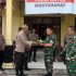 Polsek Logas Tanah Darat Terima Kunjungan Koramil 07 Kuantan Hilir, Pererat Sinergitas TNI-Polri di Hari Bhayangkara ke-79