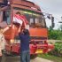 Menjelang Hari Kemerdekaan Republik Indonesia ke- 80, Polsek Sungai Sembilan Membagikan Bendera Merah Putih