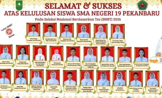 Permalink ke Baru Tiga Tahun Berdiri, SMAN 19 Pekanbaru Buktikan Kualitas dengan 26 Siswa Lolos PTN Lewat SNBT