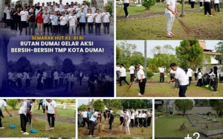 Permalink ke Semarak HUT ke-81 RI, Rutan Dumai Gelar Aksi Bersih-Bersih TMP Kota Dumai