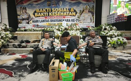 Permalink ke Semarak HUT Lalu Lintas Bhayangkara ke-71, Donor Darah Ditlantas Polda Riau Kumpulkan 350 Kantong Darah