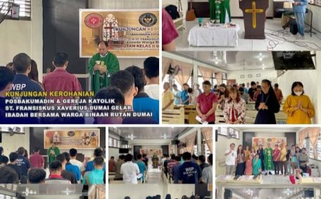 Permalink ke Kunjungan Kerohanian, Posbakumadin dan Gereja Katolik ST. Fransiskus Xaverius Dumai Gelar Ibadah Bersama Warga Binaan Rutan Dumai