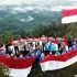 Peringati Sumpah Pemuda, Polres Kampar Gandeng KNPI Kibarkan Merah Putih Di Puncak Ranah
