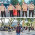 Warga Nikmati Car Free Day di Perawang, Polisi Jaga Situasi Tertib.