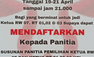 Permalink ke Tak Cantumkan Syarat, Pengumuman Pemilihan RT/RW 07 Sumahilang Dinilai Kurang Transparan