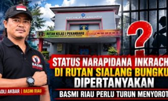 Permalink ke Status Narapidana Inkracht di Rutan Sialang Bungkuk Dipertanyakan, BASMI Riau Perlu Turun Menyoroti