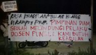 Permalink ke Spanduk Protes Bertebaran, Mahasiswa UR  Kecam Dosen ‘Pungli’ dan Pimpinan Kampus