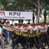SISPAMKOTA Polda Riau Di Jalan Gajah Mada Pekanbaru Menyertai Sambutan Kapolda Riau