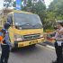 Bersinergi, Sat Lantas Polres Siak dan Dishub Kabupaten Siak gelar Ramp Check Kendaraan Angkutan Umum.