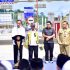 Tiba di Kampar Riau, Presiden RI Joko Widodo Resmikan Ruas Tol Bangkinang-XIII Koto Kampar.