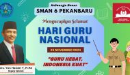 Permalink ke SMAN 6 Pekanbaru Bakal Beri Penghargaan Guru Berprestasi Pada Peringatan Hari Guru Nasional Tahun 2024
