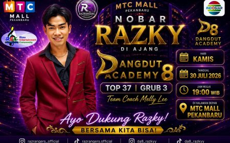 Permalink ke Putra Riau Tampil di Dangdut Academy 8, Nobar Razky Digelar Gratis di MTC Mall Pekanbaru
