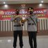 Kapolres Kampar Pimpin Upacara Sertijab Kabag Sumda Polres Kampar
