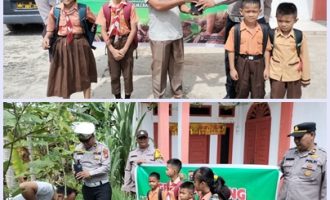 Permalink ke Hijaukan Rumah Ibadah, Polsek Tualang Tanam Bibit Pohon di Gereja ONKP