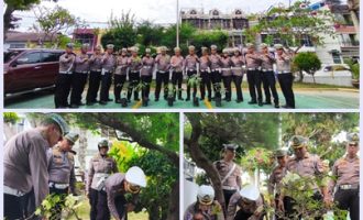 Permalink ke Hijaukan Lingkungan, Ditlantas Polda Riau Gelorakan Semangat Green Policing Lewat Aksi Tanam Pohon di Mako