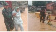 Permalink ke Dengan Sigap , Personel Kodim 0314/Inhil Bantu Korban Banjir di Desa Batu Ampar
