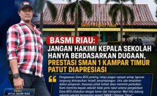 Permalink ke BASMI Riau: Jangan Hakimi Kepala Sekolah Hanya Berdasarkan Dugaan, Prestasi SMAN 1 Kampar Timur Layak Diapresiasi Permalink ke BASMI Riau: Jangan Hakimi Kepala Sekolah Hanya Berdasarkan Dugaan, Prestasi SMAN 1 Kampar Timur Layak Diapresiasi