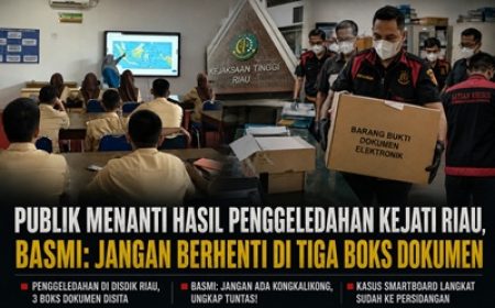 Permalink ke Publik Menanti Hasil Penggeledahan Kejati Riau, BASMI: Jangan Berhenti di Tiga Boks Dokumen