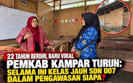 Permalink ke 22 Tahun Berdiri, Baru Viral Pemkab Kampar Turun: Selama Ini Kelas Jauh SDN 007 dalam Pengawasan Siapa?