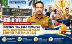 Permalink ke Pemprov Riau Buka Pemilihan Guru dan Kepsek Berprestasi 2026, Pendaftaran hingga 5 November