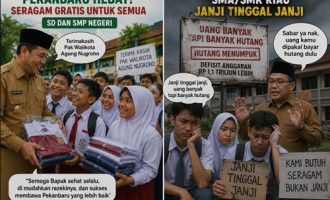 Permalink ke Agung Nugroho Tepati Janji, Pemprov Riau Tinggalkan Janji: Siswa SD-SMP Tersenyum, Pelajar SMA/SMK Gigit Jari