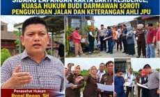 Permalink ke Sidang Lapangan Karya Bakti Residence, Kuasa Hukum Budi Darmawan Bantah Kliennya Bangun di Atas Lahan Fasos Permalink ke Sidang Lapangan Karya Bakti Residence, Kuasa Hukum Budi Darmawan Bantah Kliennya Bangun di Atas Lahan Fasos