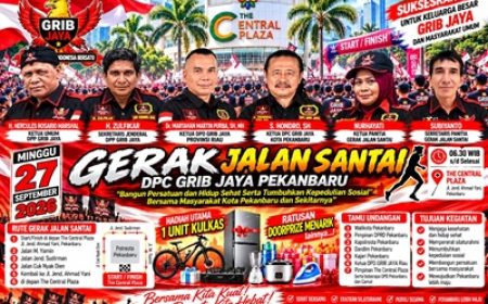 Permalink ke GRIB JAYA Pekanbaru Ajak Keluarga Besar dan Masyarakat Ikuti Gerak Jalan Santai, Hadiah Utama Kulkas dan Ratusan Doorprize Menanti