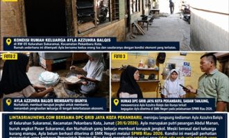 Permalink ke LintasRiauNews.com dan DPC GRIB Jaya Tinjau Rumah Ayla, Anak Buruh Pasar yang Gagal Lolos SMK Negeri