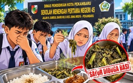 Permalink ke Diduga Menu MBG Basi di SMPN 45 Pekanbaru, Siswa Disebut Tak Jadi Makan, Kepsek dan Plt Kadisdik Belum Merespons